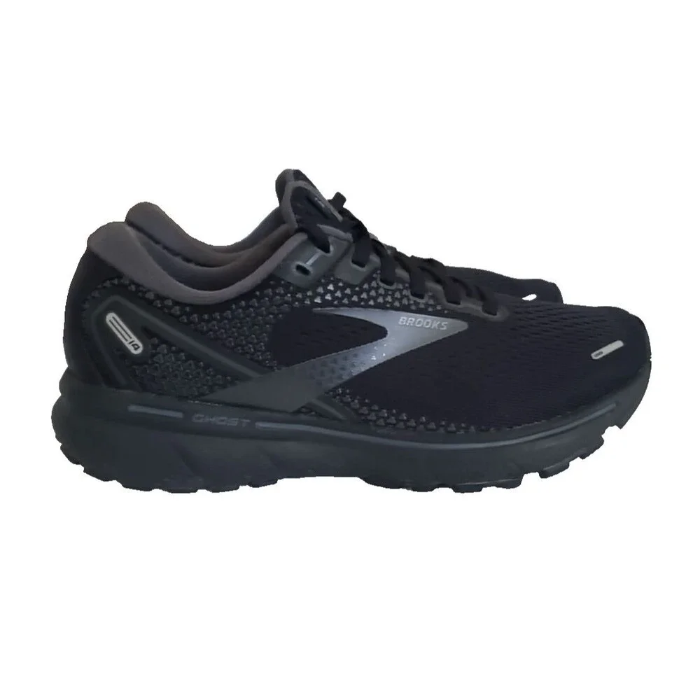 Brooks Ghost 14 Running Shoes Women Sz 6.5B Black Mesh Comfort Cushion Sneakers
